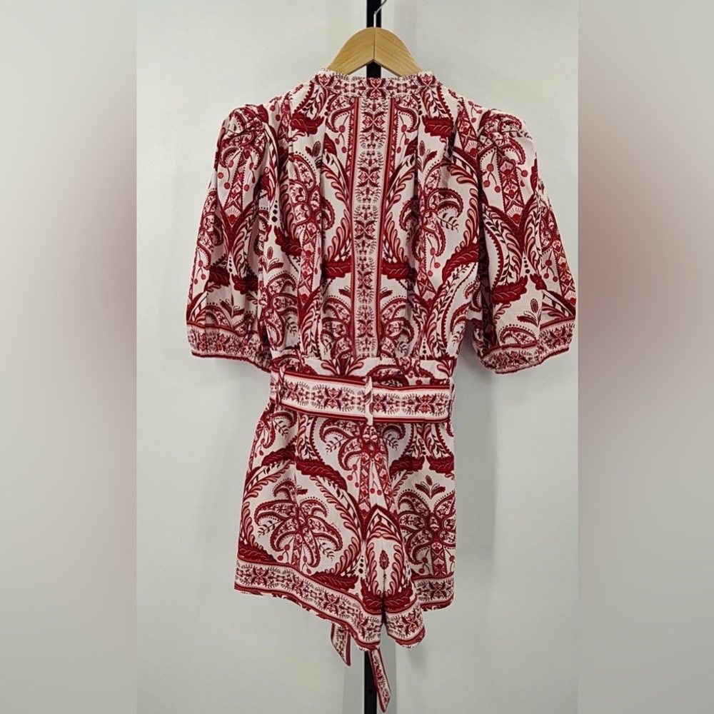 Off-White Tropical Cameo Organic Cotton Romper - Picture 5 of 6